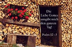 Bibelpsalm: Die Liebe Gottes ...