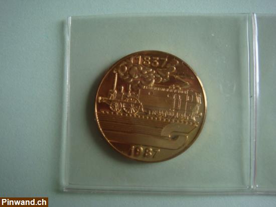 Bild 1: Münze für Fans von Eisenbahnartikeln