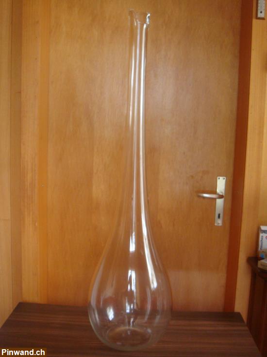 Bild 1: Grosse Blumenvase aus Glas