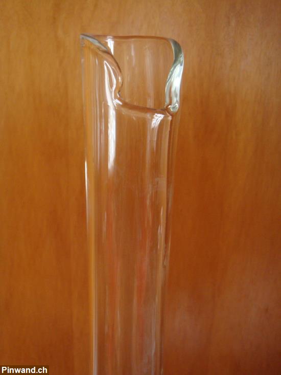 Bild 2: Grosse Blumenvase aus Glas
