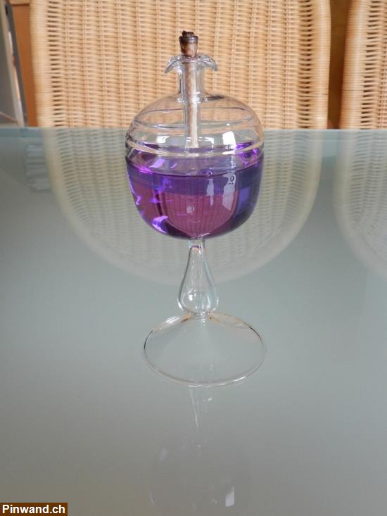 Bild 2: Duftöl Lampe Duftpetrol Lämpchen Glas mundgeblasen Handarbeit