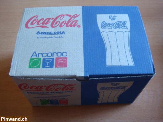 Bild 1: Coca Cola Gläser aus dem Gastrobereich