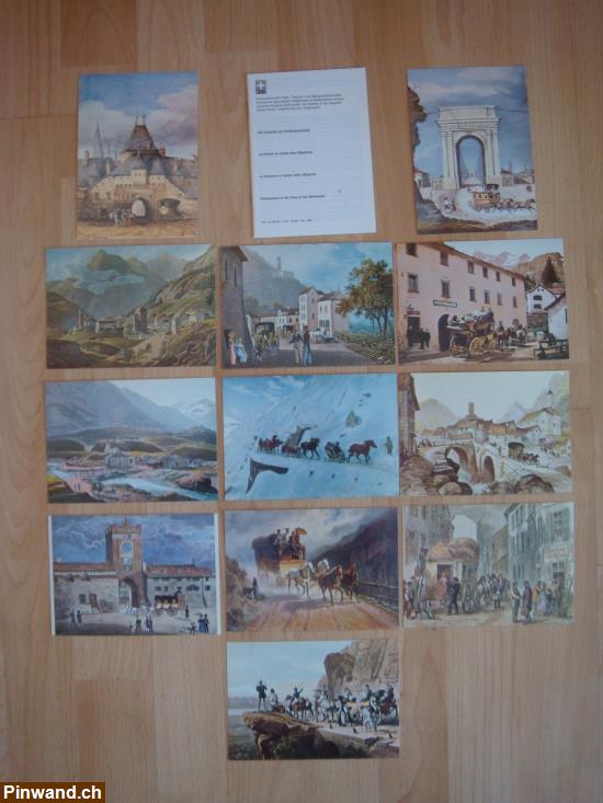 Bild 3: Postkarten "Die Schweiz zur Postkutschenzeit"