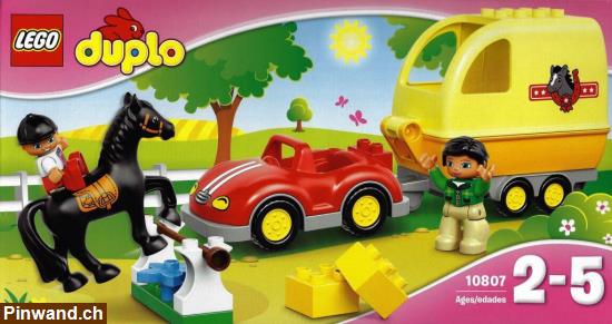 Bild 1: LEGO Duplo 10807 - Wagen mit Pferdeanhänger