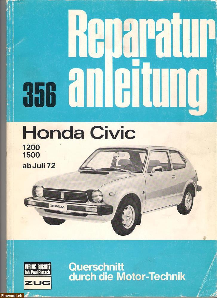 Bild 1: Honda Civic 1972 Reparaturanleitung Band 356