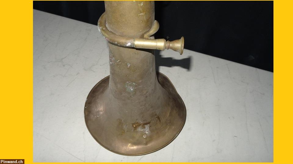 Bild 7: altes Horn Tenorhorn aus Messing zu verkaufen