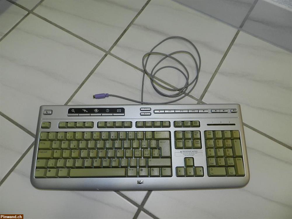 Bild 1: Keyboard PC Tastatur HP Model-No. 5187 silber