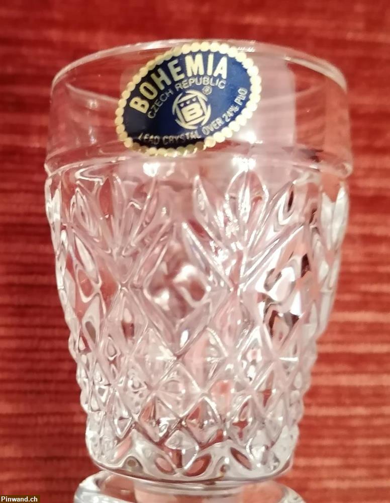 Bild 3: Liqueur-Karaffe "BOHEMIA" Kristallglas zu verkaufen