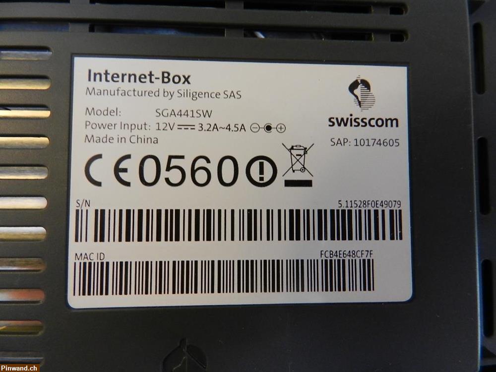Bild 3: Swisscom Internet Box SGA441SW Router zu verkaufen