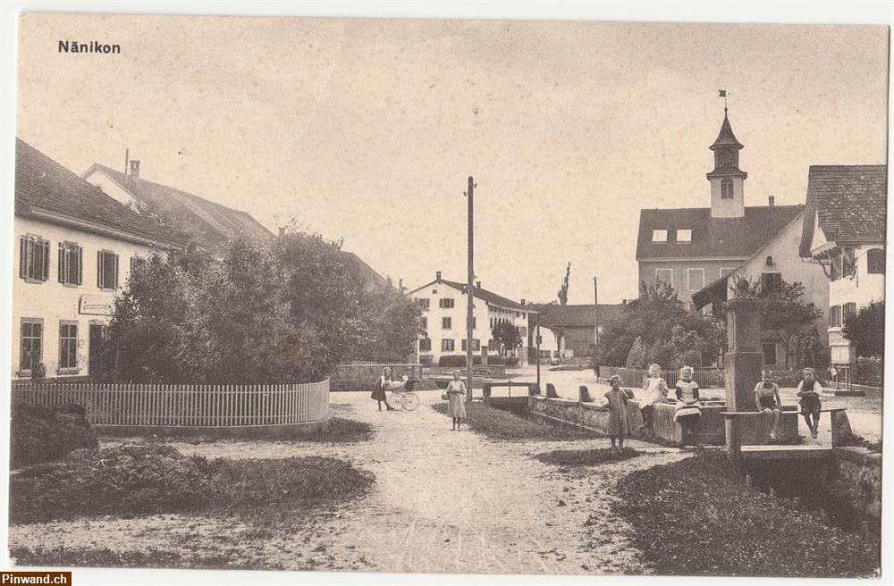 Bild 3: Nänikon ZH - alte Ansichtskarte von 1916 zu verkaufen
