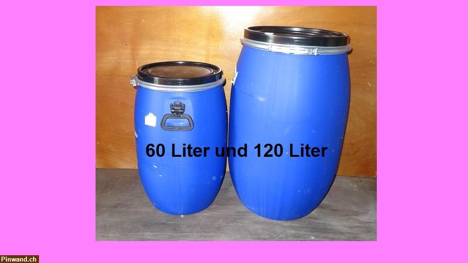 Bild 5: Kunststofffässer Blaue 60 Liter noch 25stk