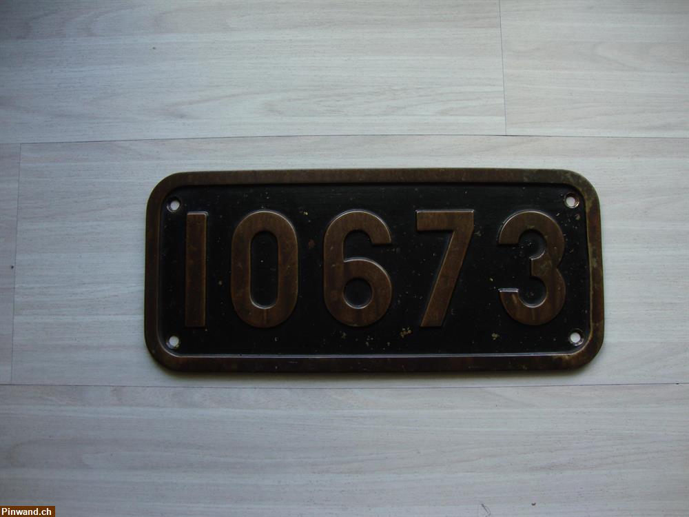 Bild 4: SBB Lok Nummerschild Ae 3/6 I 10673 Rarität zu verkaufen