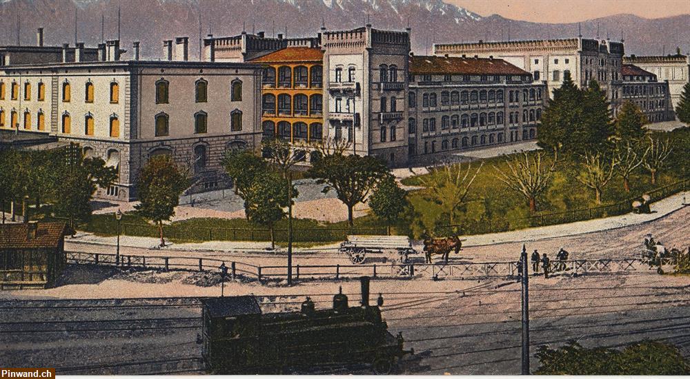 Bild 1: Ansichtskarte:  Thun.  Die Kasernen  - (1925)