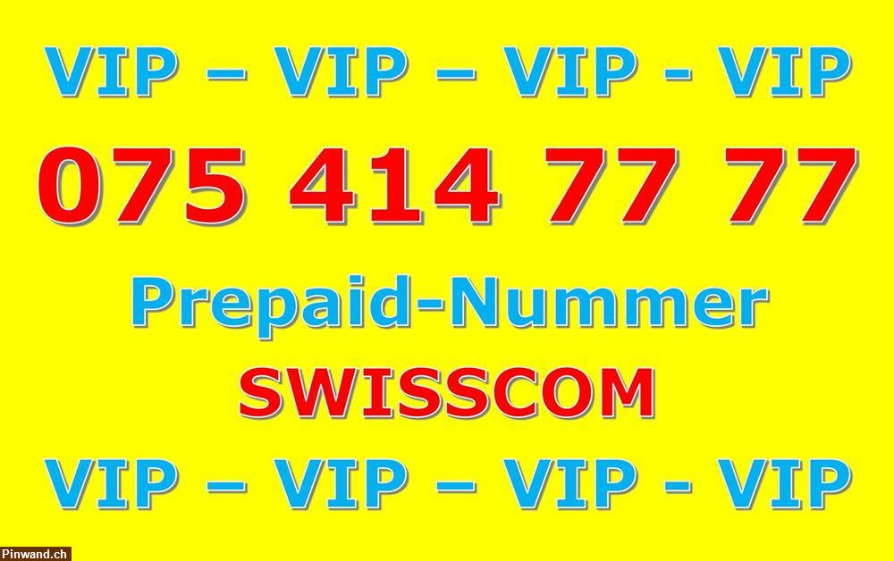 Bild 1: 075 414 77 77 VIP Natelnummer PREPAID zu verkaufen