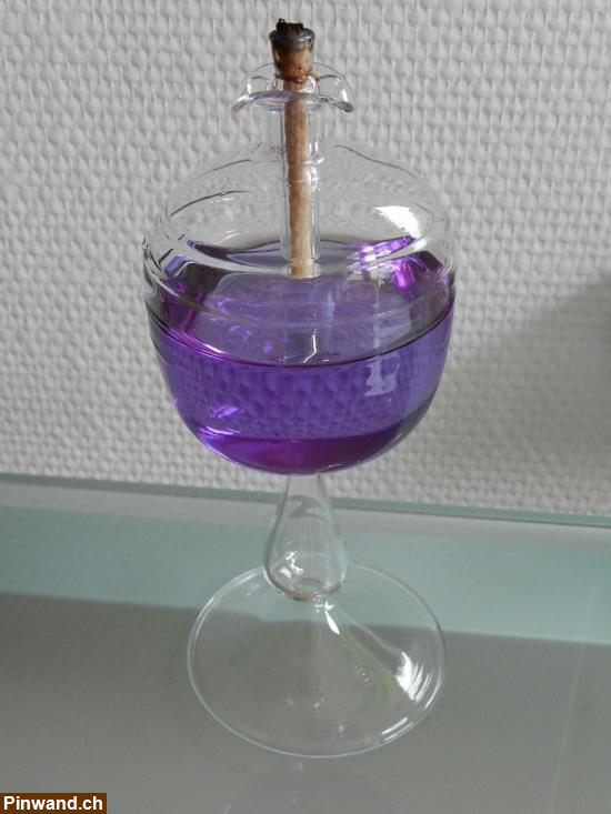 Bild 1: Duftöl Lampe Duftpetrol Lämpchen Glas mundgeblasen Handarbeit