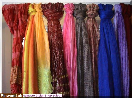 Bild 3: Indische Kleider - Seide Schals und Wolle Schals beim NAMASTE Indian Shop