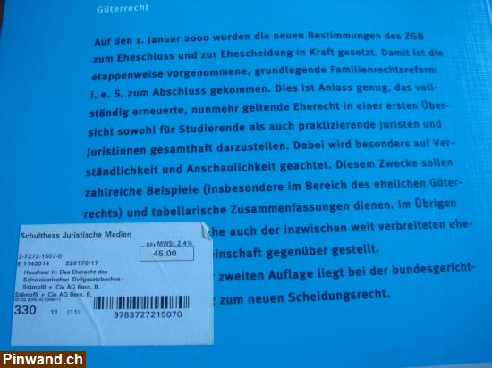 Bild 4: Das Eherecht des Schweizerischen Zivilgesetzbuches