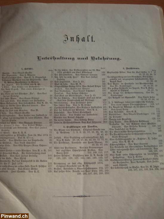 Bild 2: Gebundene St. Galler-Blätter von 1874