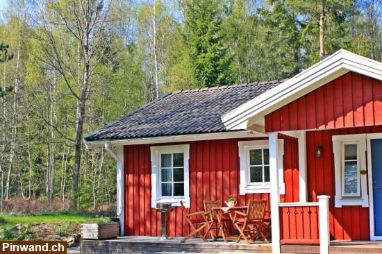 Bild 1: Ferienhaus am See, Süd-Schweden Urlaub mit Boot, Kanu, Sauna, WLAN, Göteborg