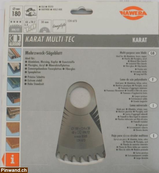 Bild 1: Kreissägeblatt Karat Multitec 180mm (Neu !!)