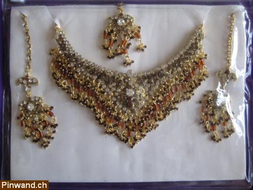 Bild 1: Indischer Silber Schmuck - Armbänder, Halsketten, Ohrringe, Fussketteli...