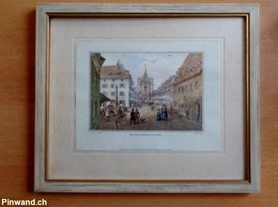 Bild 1: Die Spalenvorstadt zu Basel im Jahre 1854