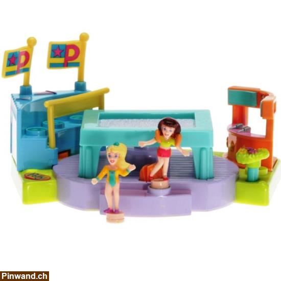 Bild 1: Polly Pocket Mini - 1999 - Gym Turnfest - Trampoline Mattel 24846