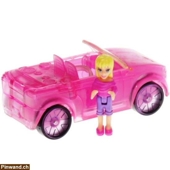 Bild 1: Polly Pocket Mini - 2007 - Polly Wheels Light Up 8 Red Radiance Polly