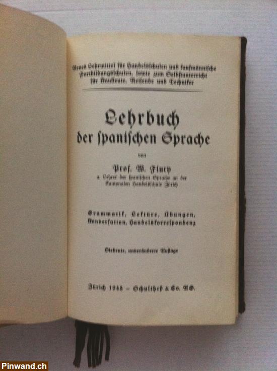 Bild 2: Lehrbuch der spanischen Sprache 1948