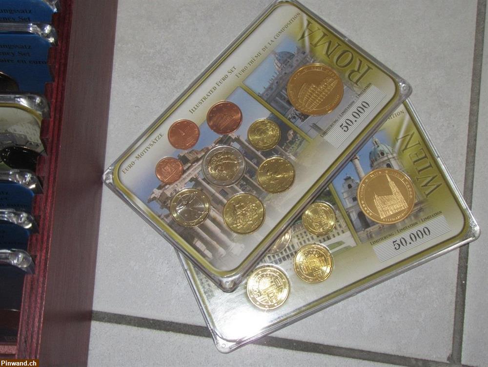 Bild 3: Euro Währungssatz Luxemburg - Euro Münzen von 1 Cent bis 2 Euro