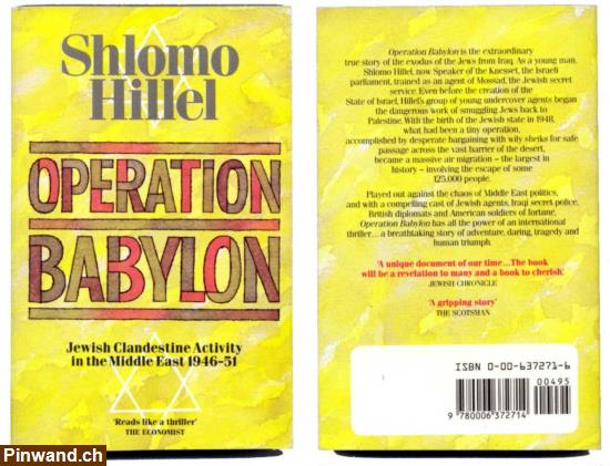 Bild 1: Shlomo Hillel: Operation Babylon (Englisch Buch)