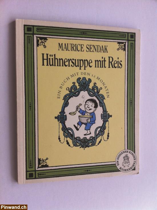 Bild 1: Hühnersuppe mit Reis 1977 - Diogenes Kinder Taschenbuch