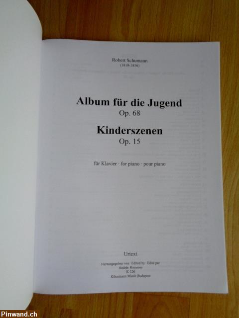 Bild 3: Klavierunterricht/Album für die Jugend-Kinderszenen (2 Stk.)