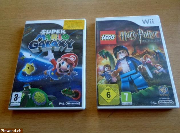 Bild 1: Nintendo Wii (Super Mario Galaxy + Harry Poter Die Jahre 5-7)