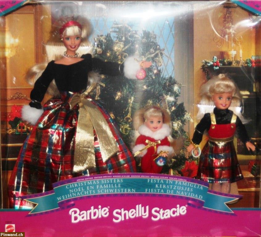 Bild 1: BARBIE - 19809 - 1998 Christmas Sisters Dolls Barbie Kelly Stacie