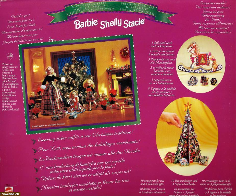 Bild 2: BARBIE - 19809 - 1998 Christmas Sisters Dolls Barbie Kelly Stacie