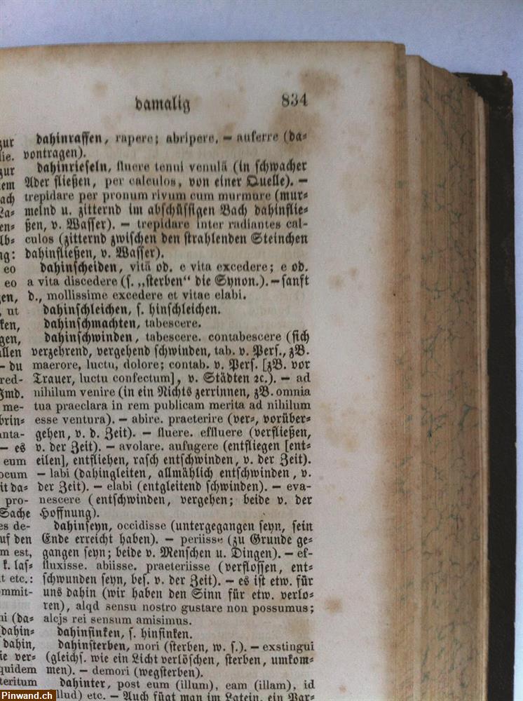 Bild 6: Deutsch=Lateinisches Handwörterbuch 1861
