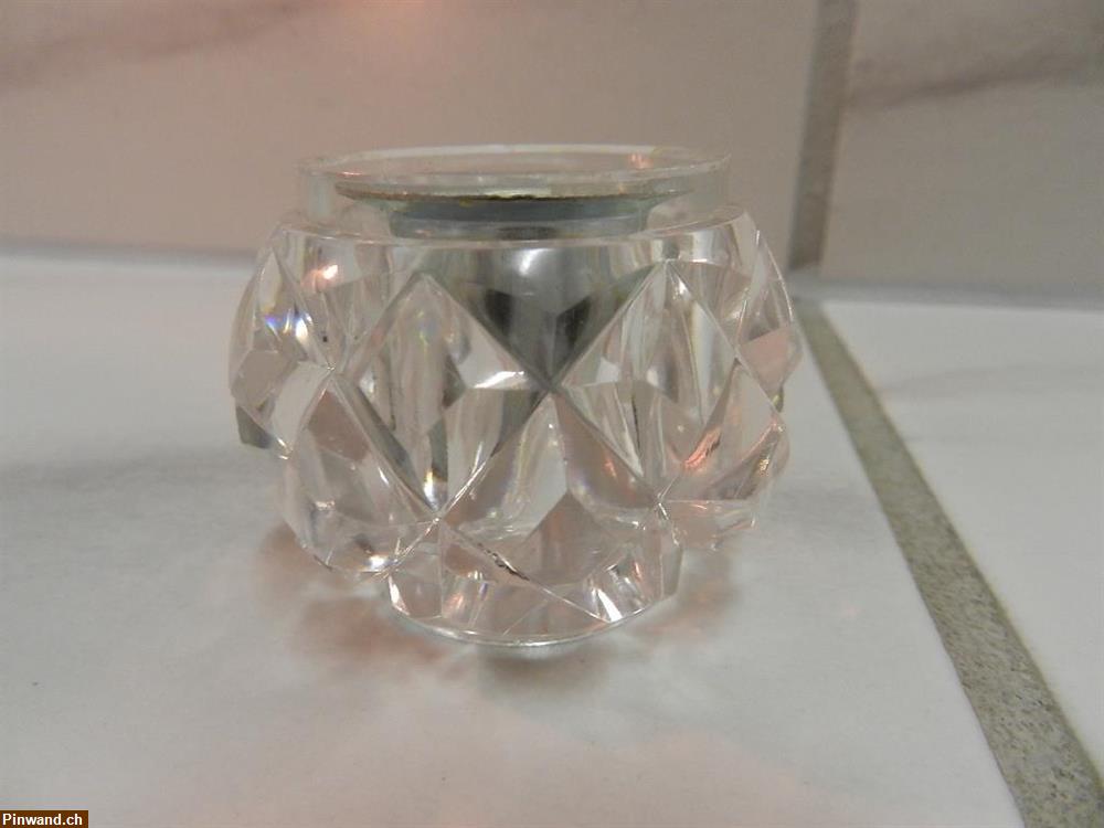 Bild 4: Kerzenhalter Kerzenständer Kristalloptik 6 Stk. ca. 80er Jahre