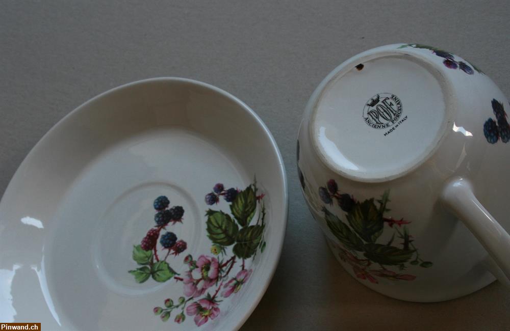 Bild 3: Teller und Tasse POF Porzellan - aus Oma Zeiten