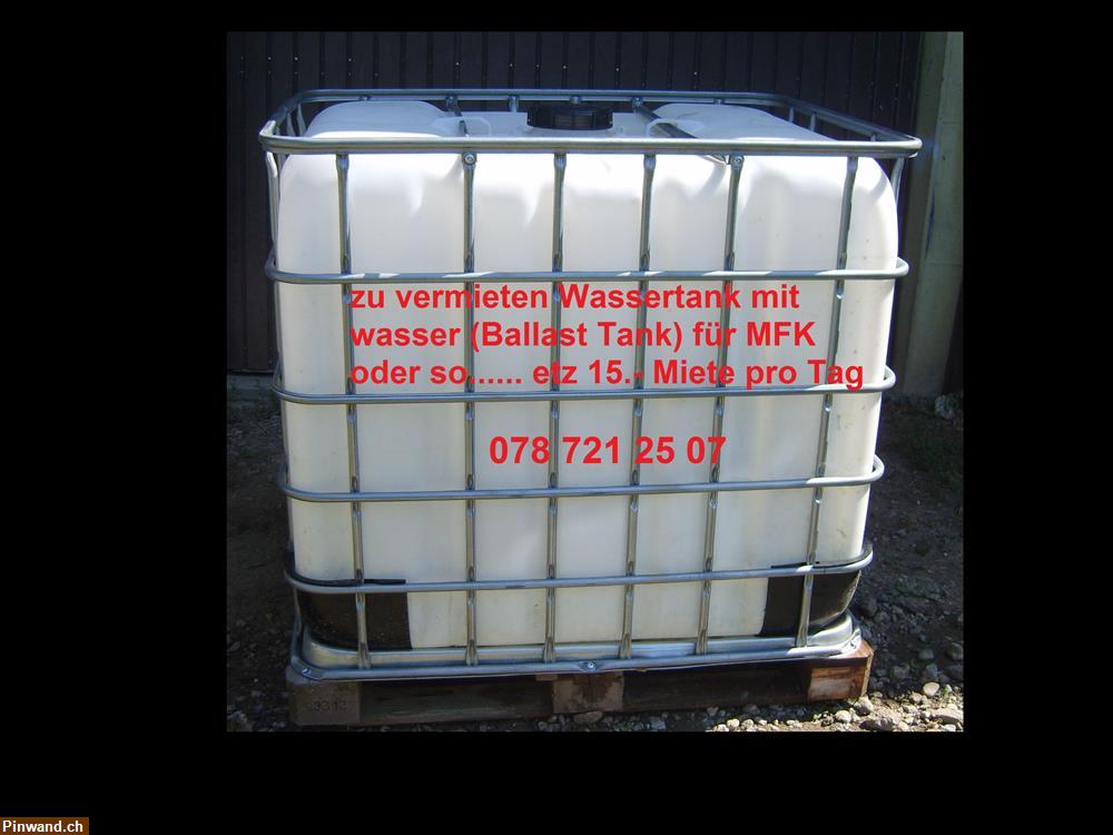 Bild 1: zu vermieten Wassertank mit wasser (Ballast Tank) für MFK