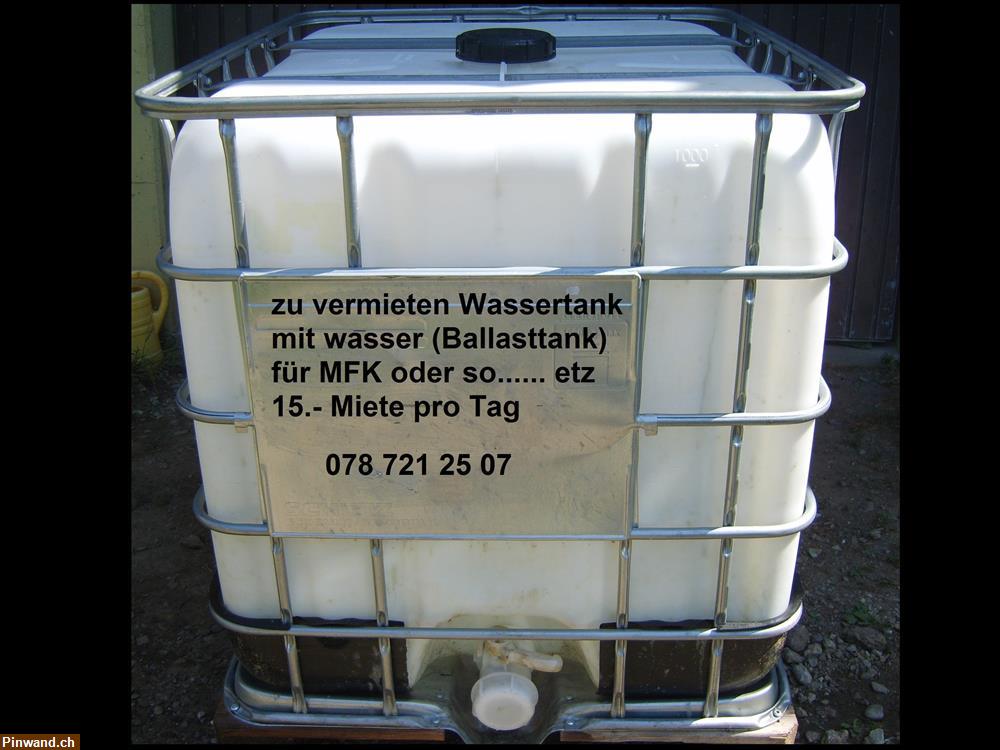 Bild 2: zu vermieten Wassertank mit wasser (Ballast Tank) für MFK