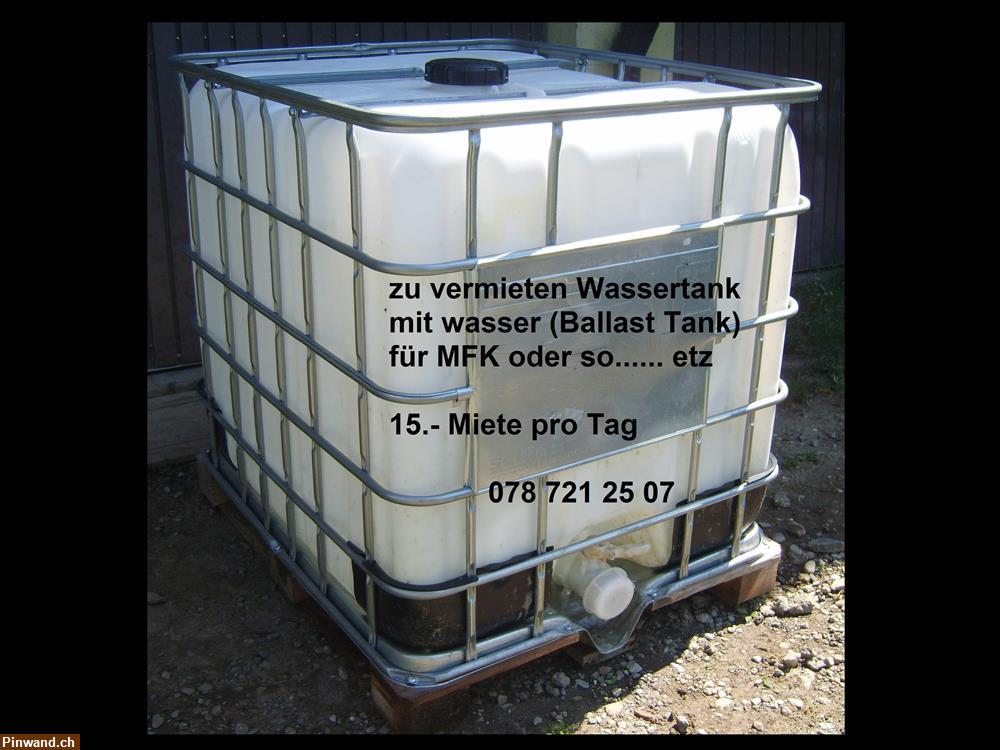 Bild 3: zu vermieten Wassertank mit wasser (Ballast Tank) für MFK