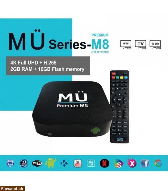Bild 1: M8 Premium OTT IPTV Box 4K full UHD + H.265 2 GB RAM + 16GB Flash Memory
