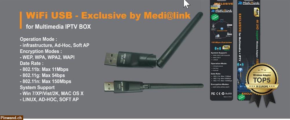 Bild 2: ML-WiFi USB wireless Adapter für Multimedia IPTV Box