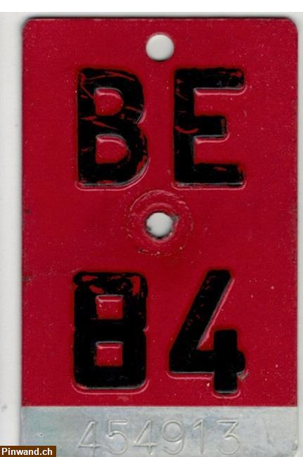 Bild 1: Velo Nr. Schild BE 1984 zu verkaufen