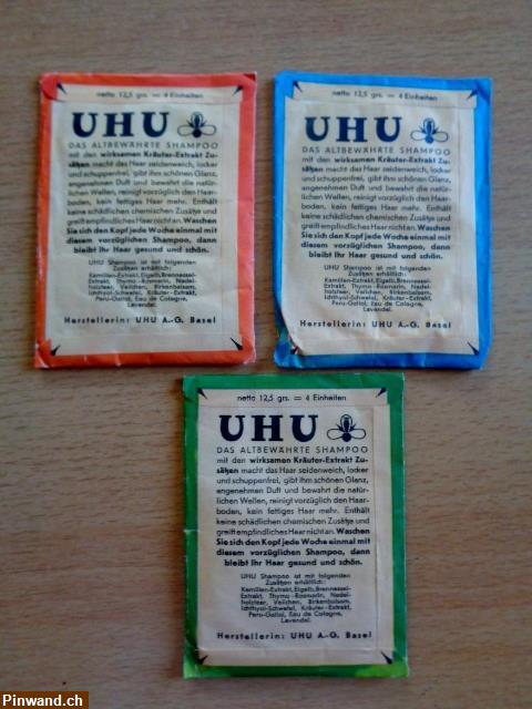 Bild 2: Original UHU Shampoo us den 40iger Jahren (3 Stk.)