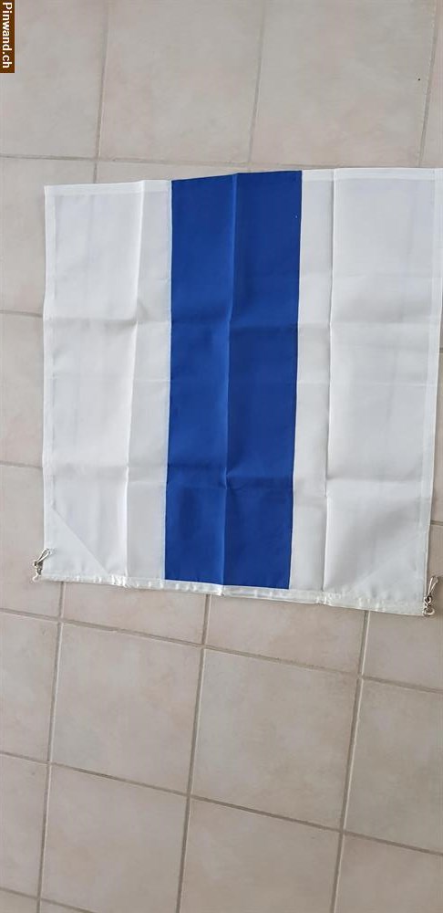 Bild 1: Fahne Kt. ZUG,  1a Qualität, FABRIKNEU
