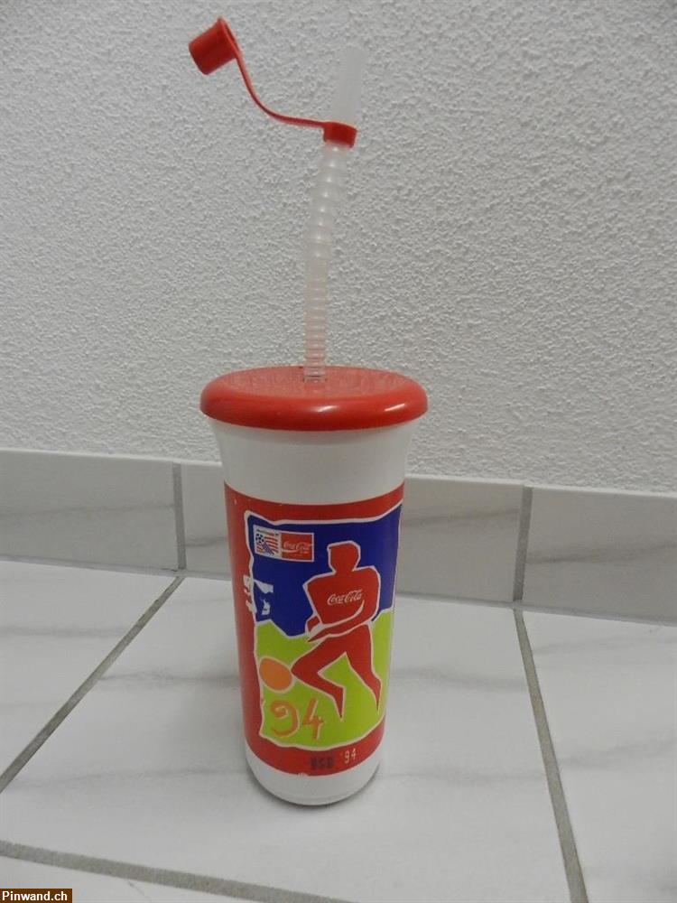 Bild 1: Trinkbecher USA World Cup '94 Fussball Coca-Cola Becher