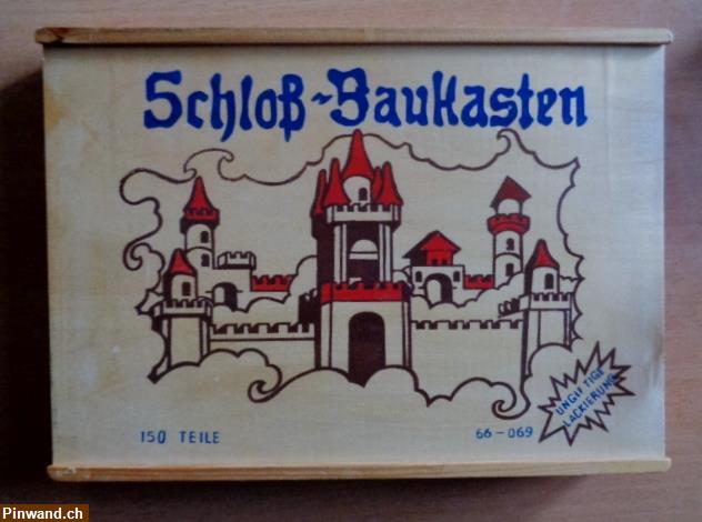 Bild 1: Holz Baukasten Schloss/Burg / 150 Teile