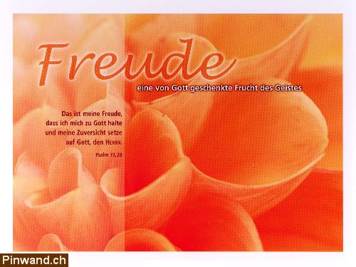 Bild 1: Bibel Psalm - Freude ist eine von Gott...